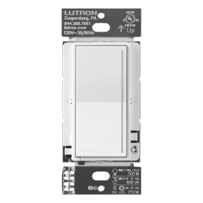 Atenuador auxiliar de pared para control desde múltiples ubicaciones (3 vías o más), sistema RadioRA 3