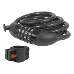 Candado de Cable de Combinación/ Longitud 100 cm / Nivel de seguridad 3/ Discos Programables.
