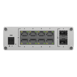 Switch Industrial No-Administrable / 8 Puertos Gigabit / 2 SFP 1G / IP30 / -40°C a +75°C / 4.53 x 3.74 x 1.10 pulgadas