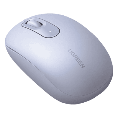 Mouse Inalámbrico 2.4G 800/1200/1600/2400 DPI | Función de 3 botones | Alcance 10m | Silencioso |  Ergonómico | Anti-caída y Anti-interferencias | Batería Alcalina AA incluida  | Color Dusty Blue.