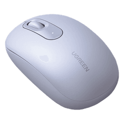 Mouse Inalámbrico 2.4G 800/1200/1600/2400 DPI | Función de 3 botones | Alcance 10m | Silencioso |  Ergonómico | Anti-caída y Anti-interferencias | Batería Alcalina AA incluida  | Color Dusty Blue.