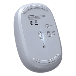 Mouse Inalámbrico 2.4G 800/1200/1600/2400 DPI | Función de 3 botones | Alcance 10m | Silencioso |  Ergonómico | Anti-caída y Anti-interferencias | Batería Alcalina AA incluida  | Color Dusty Blue.