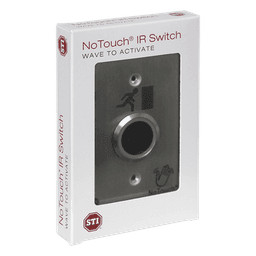 Interruptor IR sin contacto / Acero inoxidable 304 grado médico / 1 grupo / 4.5 x 4.5 x 0.26 pulgadas / Contacto seco tipo C