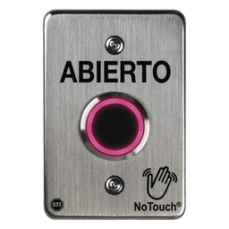 Interruptor IR NoTouch / Acero Inoxidable 304 Grado Médico / Contacto Seco Forma C / 4.5" x 4.5" x 0.26" (11.4 cm x 11.4 cm x 6.6 mm)