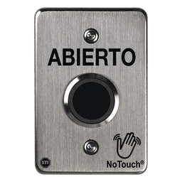 Interruptor IR NoTouch / Acero Inoxidable 304 Grado Médico / Contacto Seco Forma C / 4.5" x 4.5" x 0.26" (11.4 cm x 11.4 cm x 6.6 mm)