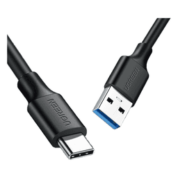 Cable USB-A a USB-C | 1 Metro | Carga y Sincronización de Datos | Carga Rápida 60W | Datos 5 Gbps | QC 3.0/2.0 | FPC | AFC | Protección Integrada | Duradero y Flexible| Caja ABS | Cubierta de TPE | Color Negro.