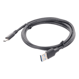 Cable USB-A a USB-C | 1 Metro | Carga y Sincronización de Datos | Carga Rápida 60W | Datos 5 Gbps | QC 3.0/2.0 | FPC | AFC | Protección Integrada | Duradero y Flexible| Caja ABS | Cubierta de TPE | Color Negro.