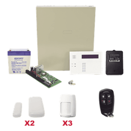 Kit de alarma inalámbrico con panel VISTA-48, teclado 6160RF, contactos 5800MINI, sensores PIR y control remoto
