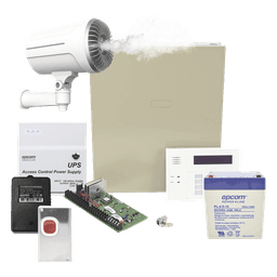 Kit de panel de alarma con generador de niebla de seguridad para disuasión de intrusos