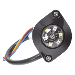 Estrobo Oculto de 6 LED, Rojo/Azul, Lente Transparente, Bisel Negro