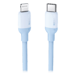 Cable USB-C a Lightning / Certificado MFi / 1 Metro (3.3 Pies) / Carga Rápida PD 20W / Sincronización 480 Mbps / Silicona TPE / Navy Blue