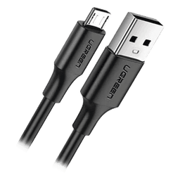 Cable USB-A a Micro USB / 1 Metro (3.28 Pies) / Carga Rápida QC 3.0/2.0 18W / Transferencia 480Mbps / 5,000 Flexiones / ABS y PVC