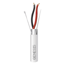 Bobina de 305 Metros (1000 Pies) de Cable 4 x 22 AWG BLINDADO / RISER / Color Blanco / Para Aplicaciones de Audio, Seguridad y Control