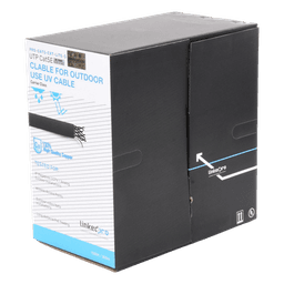 Bobina de Cable / Cat5e / UTP / 24 AWG / 305 m (1000 ft) / Exterior CMX / UV / Negro