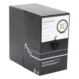 Bobina de Cable / Cat5e / UTP / 24 AWG / 305 m (1000 ft) / Exterior CMX / UV / Negro