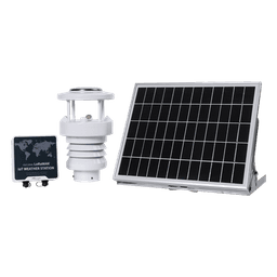 Estación Meteorológica LoRaWAN / Transmisión hasta 15 km (9.3 mi) / Panel Solar y Batería / IP65-IP67 / 19,000 Registros Históricos