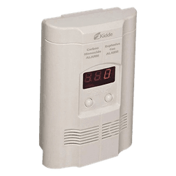 Detector combinado de monóxido de carbono y gas explosivo (metano/propano), conexión directa a 120 Vca con respaldo de pila de 9V, paquete de 2 piezas