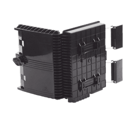 Caja de Empalme para Fibra Óptica / 24 Fusiones / IP65 / Splitter 1x8 SC/APC / 12 Puertos Drop / -40°C a +85°C