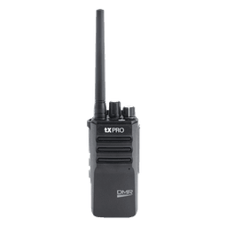 Radio Portátil / DMR Digital y Analógico / VHF 136-174 MHz / 64 Canales / 4 Zonas / Cifrado / 5W / USB-C