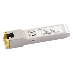 Transceptor Óptico SFP a RJ45 / Auto negociación 10/100/1000 Mbps / Conector RJ45 / 1000BASE-T / Distancia de hasta 100 m.
