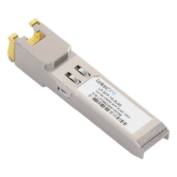 Transceptor Óptico SFP a RJ45 / Auto negociación 10/100/1000 Mbps / Conector RJ45 / 1000BASE-T / Distancia de hasta 100 m.