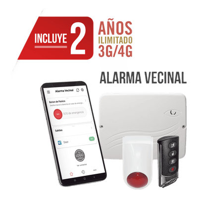 Panel de Alarma Cloud Híbrido / Certificación UL / 4G LTE-M / 100 Usuarios / Programación Web / Compatible Honeywell 5800 y Sfire