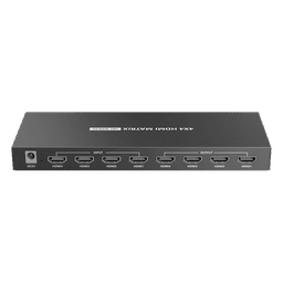 Switch Matricial HDMI / 4x4 / 4K UHD 4096x2160@60Hz / HDR10 / 18 Gbps / 600 MHz / Audio 7.1 / EDID / Downscaling Automático