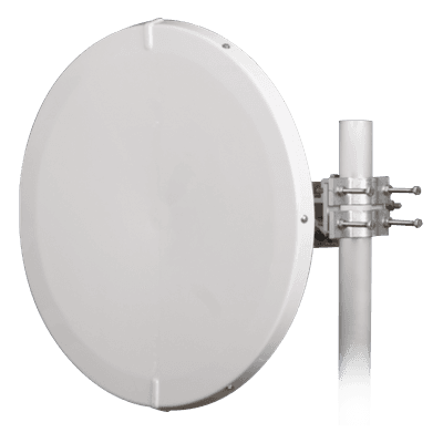 Antena Parabólica Direccional MIMO / 30.5 ± 1 dBi / 5.9-7.125 GHz / Plato Profundo 2 ft / Dual Polarización / RP-SMA (x2) / F/B Ratio ≥ 45 dB