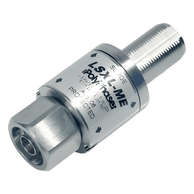 Protector Coaxial RF con Filtro / 1.8-3.8 GHz + 4.2-6.0 GHz / N Macho / Bloqueo DC / IP65
