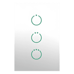 Interruptor Táctil Z-Wave Plus / 3 Circuitos / Alimentación Universal AC 85-260V / Frecuencias Multi-Región / Protección Sobrecorriente