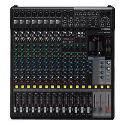 Mezcladora de Audio Analógica / 16 Canales / 10 Entradas de Micrófono / 4 Buses Auxiliares / Efectos SPX 24 Programas / Chasis Metálico