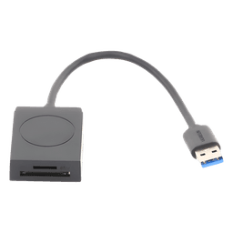 Lector de tarjetas USB-A 3.0 a MicroSD (TF) / SD | 5Gbps | Soporta hasta 2TB | Soporta Windows/Mac OS/Linux/Android | Lectura de Tarjetas Simultánea | No Requiere Controlador | Cable de 15cm.