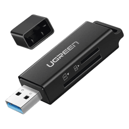 Lector de tarjetas SD portátil USB 3.0 de doble ranura / adaptador de tarjeta de memoria flash concentrador para TF SD Micro SD SDXC SDHC MMC RS-MMC Micro SDXC Micro SDHC UHS-I