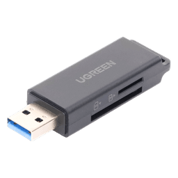 Lector de tarjetas SD portátil USB 3.0 de doble ranura / adaptador de tarjeta de memoria flash concentrador para TF SD Micro SD SDXC SDHC MMC RS-MMC Micro SDXC Micro SDHC UHS-I