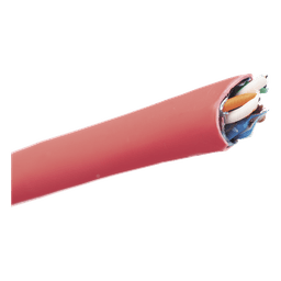 Bobina de Cable UTP de 4 Pares, Vari-MaTriX, Cat6A, 23 AWG, LSZH (Libre de Gases Tóxicos), Color Rojo, 305 Metros (1000 Pies)
