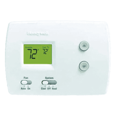 Termostato digital no programable / Serie Pro 3000 / 1H-1C convencional o bomba de calor / 20-30 Vac o 750 mV / Respaldo AA / 97x137x32 mm