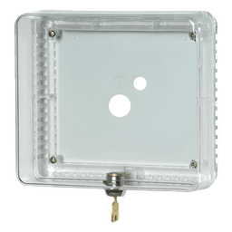 Guarda antimanipulación para termostato de pared, cubierta transparente, tamaño mediano, montaje vertical u horizontal con cerradura de llave