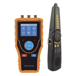 Probador de Red y Cables / Pantalla TFT-LCD 2.4 pulgadas / Medidor de Video Coaxial HD / TDR hasta 1.2 km (3,937 pies) / Prueba PoE / Rastreador UTP/BNC