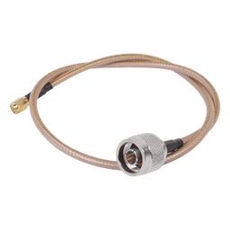 Jumper Coaxial / 60 cm (1.97 ft) / N Macho a SMA Inverso Macho / Hasta 8 GHz / Cable LP142