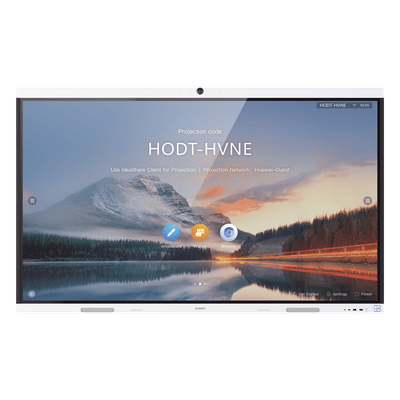 HUAWEI IdeaHub B2, Pantalla interactiva para Colaboración Inteligente, 86", 4K UHD, Android 9, Wi-Fi, blanco Jade.