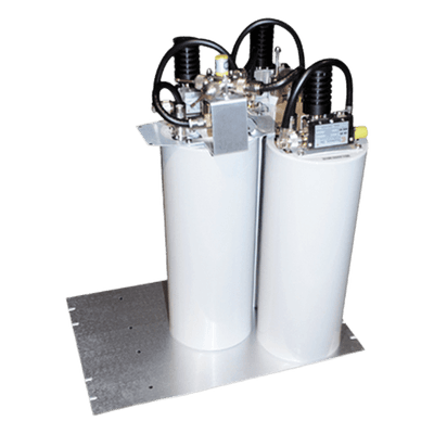 Combinador en Panel para Rack 19" 851-869 MHz, 3 Canales (6" Diam.) 500 kHz, 100 Watt, N Hembras.
