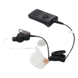 Kit Micrófono Solapa Inalámbrico Bluetooth / PTT Integrado / Tubo Acústico / Conexión Dual / Clip 360°