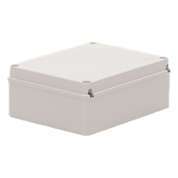 Gabinete de Plástico IP55 / 190 x 240 x 95 mm / Protección EMI y Antiestática / -40 a 120°C / Aplicaciones Solares y Telecomunicaciones
