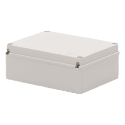Gabinete de Plástico IP55 / 190 x 240 x 95 mm / Protección EMI y Antiestática / -40 a 120°C / Aplicaciones Solares y Telecomunicaciones