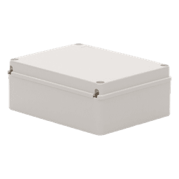 Gabinete de Plástico IP55 / 190 x 240 x 95 mm / Protección EMI y Antiestática / -40 a 120°C / Aplicaciones Solares y Telecomunicaciones