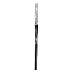 Bobina de Cable UTP de 4 Pares, Con Aislamiento de Fluoropolímero, Cat6A (23 AWG), Uso Interior/Exterior Para Entorno Ambiental de Altas Temperaturas (Hasta 125°C), CMP (Plenum), Color Negro, 305 Metros (1000 Pies)