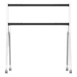 Soporte con ruedas / 95 kg capacidad / 1525x1302x764 mm / 5005x4276x2507 pies / VESA 800x400 y 600x400 / Acero al carbono