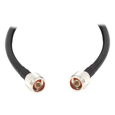 Jumper Coaxial / 3 m (9.84 ft) / Conectores N-Macho / RG-8/U LP400 / 50 Ω