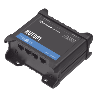 Router Industrial LTE 4G / 150 Mbps Cat 4 / 4 Puertos Ethernet / WiFi 2.4 GHz / Doble SIM / Montaje DIN / -40°F a 167°F