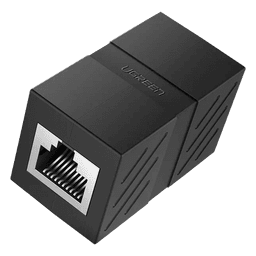 Acoplador (Extensor de Cable Ethernet RJ45 a RJ45) | 1000Mbps | Compatibilidad con Cat7 Cat6A Cat6 Cat5e | Compatible con POE | Ignífugo | ABS